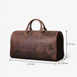 Sac de voyage en cuir de vachette pleine fleur vintage - Vignette | Sacs pour tous