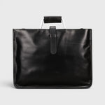 Sac porte-documents cuir noir – Poignée métallique élégante - Vignette | Sacs pour tous
