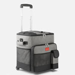 Glacière isotherme à roulettes – 35 L en tissu Oxford gris - Vignette | Sacs pour tous