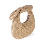 Pochette bohème en paille avec nœud – Look estival & chic - Vignette | Sacs pour tous
