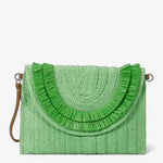 Pochette en paille tressée à rabat – Élégance bohème - Vignette | Sacs pour tous