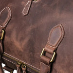 Sac de voyage en cuir de vachette pleine fleur vintage - Vignette | Sacs pour tous