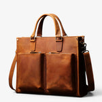 Porte-documents cuir homme double poche vintage - Vignette | Sacs pour tous