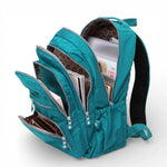 Sac à dos collège fille turquoise grande capacité - Vignette | Sacs pour tous