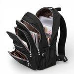 Sac à dos collège garçon noir grande capacité - Vignette | Sacs pour tous