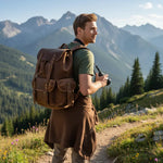 Sac à dos homme cuir de vachette – grand volume, style vintage et robustesse artisanale - Vignette | Sacs pour tous