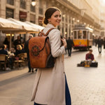 Sac à dos cuir de vachette motif ethnique – Élégance artisanale et authenticité - Vignette | Sacs pour tous