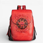 Sac à dos cuir de vachette motif ethnique – Élégance artisanale et authenticité - Vignette | Sacs pour tous