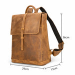 Sac à dos vintage en cuir de vachette pour homme - Vignette | Sacs pour tous