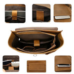 Sac à dos cuir véritable homme – Grand format, style rétro et compartiment PC - Vignette | Sacs pour tous