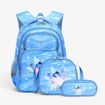 Sac à dos ergonomique 3 pièces fille fée bleue – École primaire & collège - Vignette | Sacs pour tous