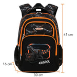 Sac à dos ergonomique 3 pièces garçon Carnotaurus noir – École primaire & collège - Vignette | Sacs pour tous