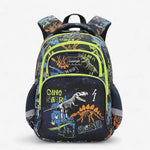 Sac à dos ergonomique 3 pièces garçon dinosaure multicolore – École primaire & collège - Vignette | Sacs pour tous