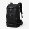 Sac à dos étanche 50L noir avec housse de pluie et accessoires de sécurité
