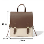 Sac à dos femme cuir véritable bicolore – élégant et structuré - Vignette | Sacs pour tous