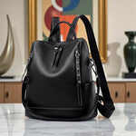 Sac à dos femme cuir véritable noir – Élégant, sécurisé et moderne - Vignette | Sacs pour tous