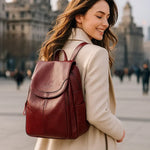 Sac à dos femme en cuir synthétique souple – Élégant et fonctionnel - Vignette | Sacs pour tous