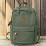 Sac à dos lycée unisexe en toile résistante rétro - Vignette | Sacs pour tous