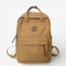 sac à dos lycée unisexe en toile résistante marron style rétro