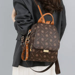 Sac à dos marron rétro PU femme – Élégance vintage et style pratique - Vignette | Sacs pour tous