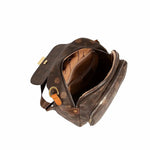 Sac à dos marron rétro PU femme – Élégance vintage et style pratique - Vignette | Sacs pour tous