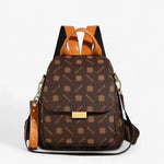 Sac à dos marron rétro PU femme – Élégance vintage et style pratique - Vignette | Sacs pour tous