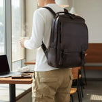 Sac à dos ordinateur cuir synthétique – imperméable et pratique - Vignette | Sacs pour tous