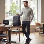 Sac à dos ordinateur cuir synthétique – imperméable et pratique - Vignette | Sacs pour tous