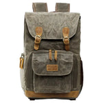 Sac à dos photo en toile cirée – vintage, étanche et modulable - Vignette | Sacs pour tous