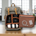 Sac à dos photo toile imperméable vintage - Vignette | Sacs pour tous