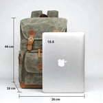 Sac à dos photo en toile cirée – vintage, étanche et modulable - Vignette | Sacs pour tous