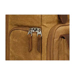 Sac photo vintage toile & cuir de vachette – compartiment modulable - Vignette | Sacs pour tous