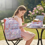 Sac à dos scolaire fille ergonomique avec trousse et lunch box - Vignette | Sacs pour tous