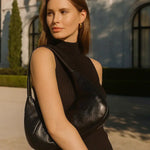 Sac à main croissant femme – Design minimaliste noir ou argenté - Vignette | Sacs pour tous