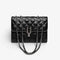 Sac à main matelassé noir avec chaîne