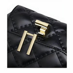 Sac à main matelassé noir en cuir véritable – Élégance chic et compacte - Vignette | Sacs pour tous