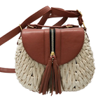 Sac à bandoulière bohème en paille – Élégance tressée et style naturel - Vignette | Sacs pour tous