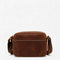 Sac bandoulière en cuir de vachette marron style vintage pour homme