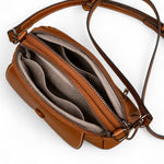 Sac bandoulière cuir marron – Compact et raffiné - Vignette | Sacs pour tous