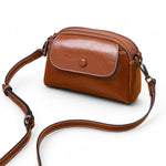 Sac bandoulière cuir marron – Compact et raffiné - Vignette | Sacs pour tous