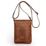 Sac bandoulière homme cuir véritable – Compact, rétro et pratique - Vignette | Sacs pour tous