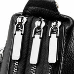 Sac à bandoulière femme cuir véritable – Élégant et pratique - Vignette | Sacs pour tous