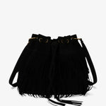 Sac bourse à franges en cuir synthétique - Vignette | Sacs pour tous