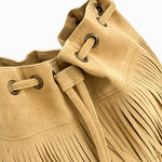 Sac bourse à franges en cuir synthétique - Vignette | Sacs pour tous