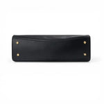 Sac cabas cuir pleine fleur noir femme avec rabat - Vignette | Sacs pour tous