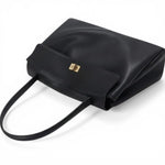 Sac cabas cuir pleine fleur noir femme avec rabat - Vignette | Sacs pour tous