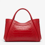 Sac cabas cuir pleine fleur femme – effet croco élégant - Vignette | Sacs pour tous