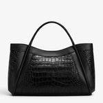 Sac cabas cuir pleine fleur femme – effet croco élégant - Vignette | Sacs pour tous