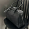 Sac cabas femme en cuir de vachette noir grande capacité