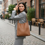 Sac cabas femme en cuir véritable – Élégance et fonctionnalité - Vignette | Sacs pour tous